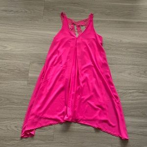 Francesca’s Bright Pink Flowy Dress